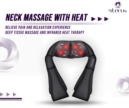 Neck & Shoulder Massager with Heat - Shiatsu Deep Tissue