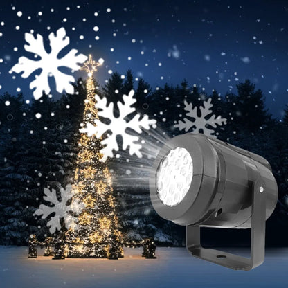 Snowflake LED Projector - Rotating Christmas Holiday Light