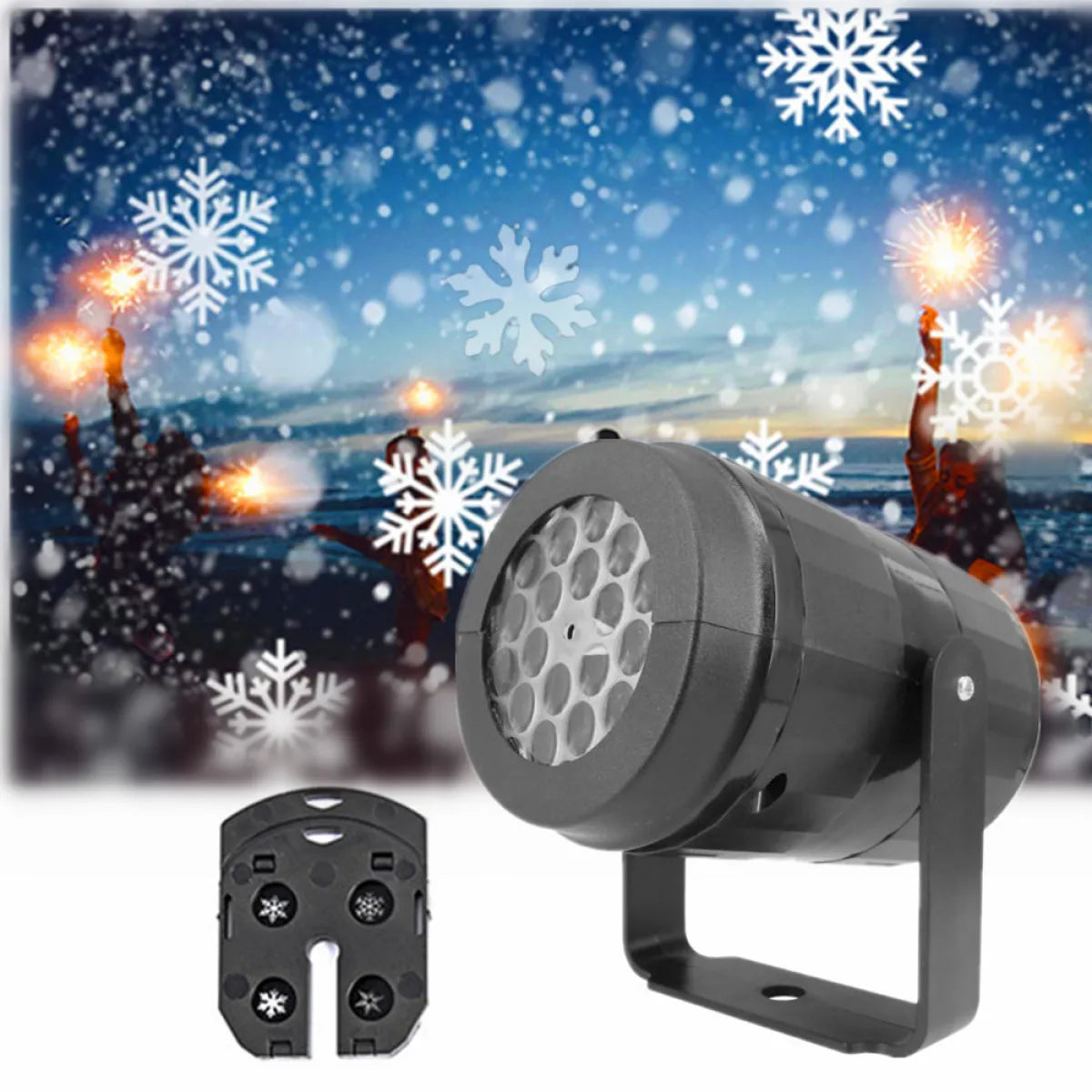 Snowflake LED Projector - Rotating Christmas Holiday Light