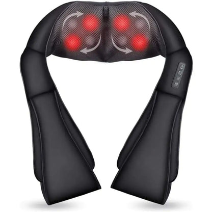Neck & Shoulder Massager with Heat - Shiatsu Deep Tissue