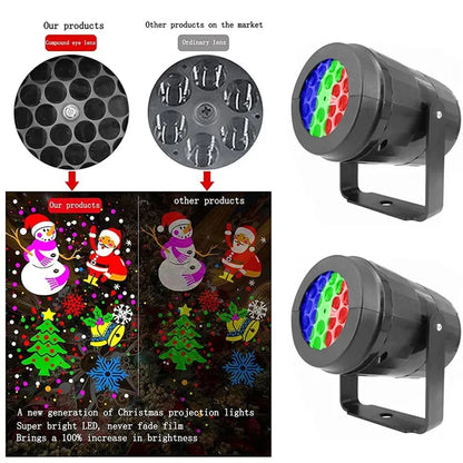 Snowflake LED Projector - Rotating Christmas Holiday Light