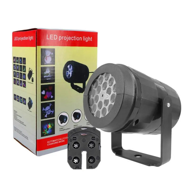Snowflake LED Projector - Rotating Christmas Holiday Light
