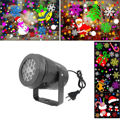 Snowflake LED Projector - Rotating Christmas Holiday Light