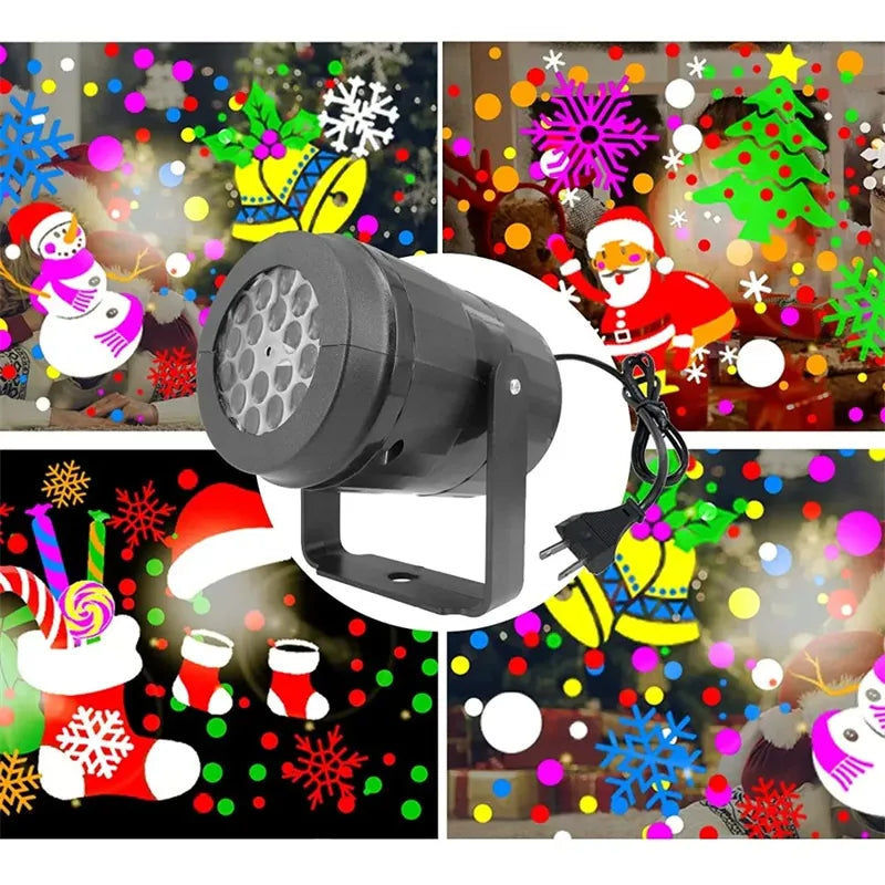 Snowflake LED Projector - Rotating Christmas Holiday Light